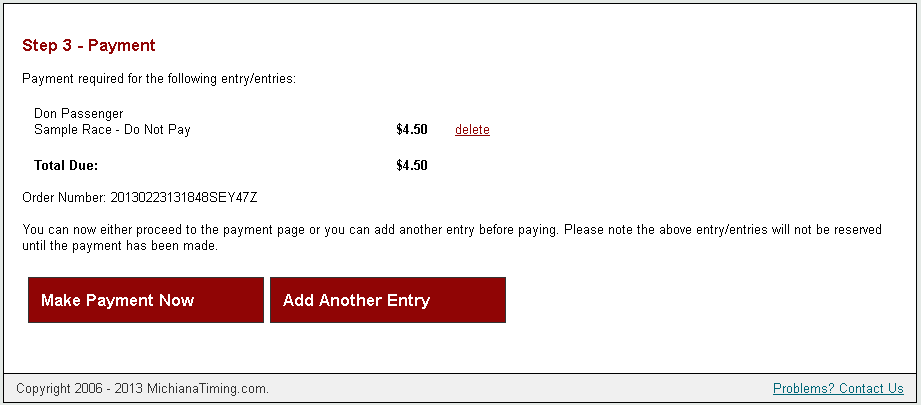 Payment Option in Registration